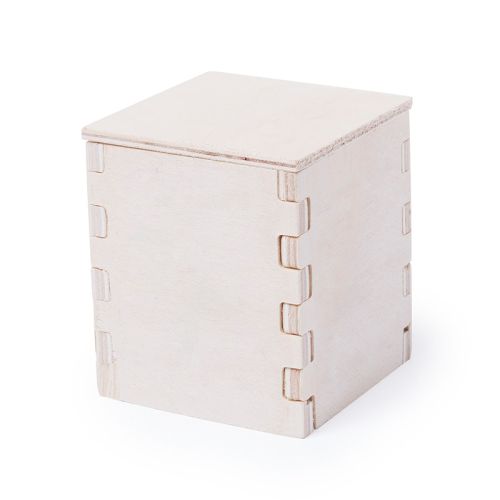 Houten bloempot met munt - Afbeelding 3